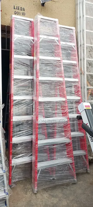 Heavy Duty 8ft Double Sided Fibreglass Step Ladder