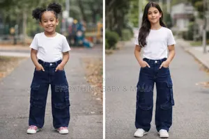 Girls Cargo Stock Jeans