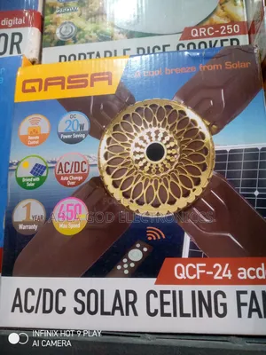 Qasa Ac/Dc Short Blade 24" Ceiling Fan Energy Saving,