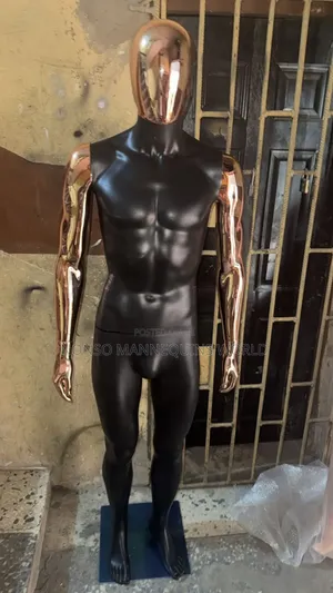 Black & Rose Gold Male Faceless Full Body Dummy