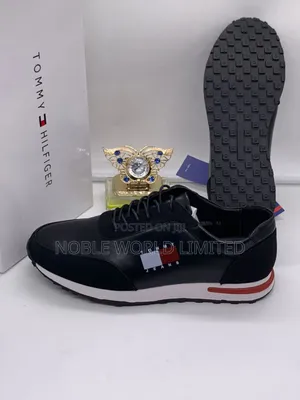 Tommy Hilfiger Black/Brown Sneakers /Shoes Abl 5r