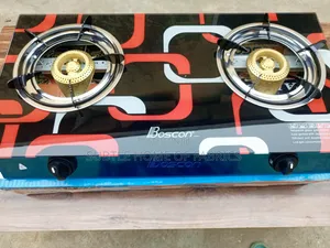 Boscon 2-Burner Glass Gas Cooker – Fast Gas-Saving