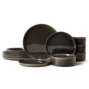 12 Pieces Ceramic Stoneware Dinnerware Set