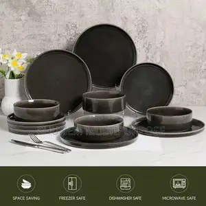 12 Pieces Ceramic Stoneware Dinnerware Set