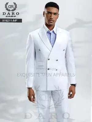 Classic White Double Daro Turkish Men’S Suit