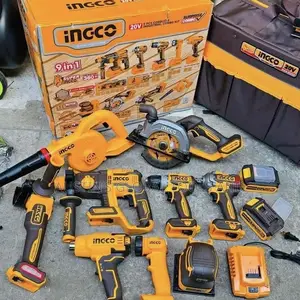 Ingco 20v Industrial Cordless Combo Kit 9in1