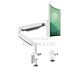 35” Inches White Monitor Desk Mount