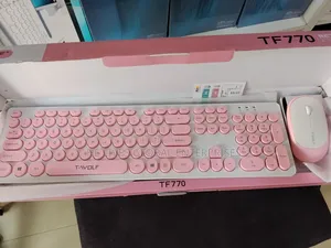 Quality Pink Wireless Keyboard and Mouse Combo