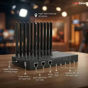 Livegear Multi-network 4g/5g Bonding Encoder With External Antenna