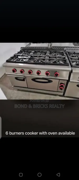 6 Burner Gas With Oven