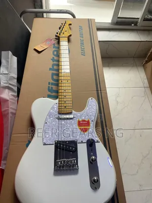 White Bullfighter Telecaster Electric Guitar