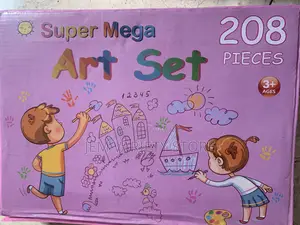 208 PCS Kids Super Mega Art Coloring Set