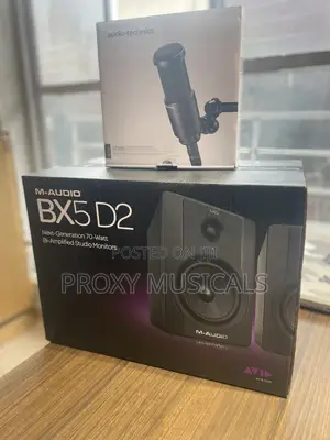 M-Audio Bx5d2 Studio Monitor Audio Technica At2020 Mic