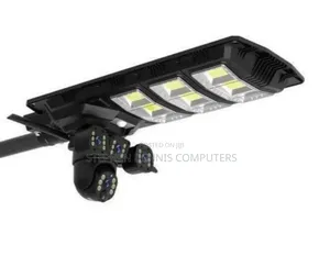3 Lens Double CCTV Camera +Solar Street Light
