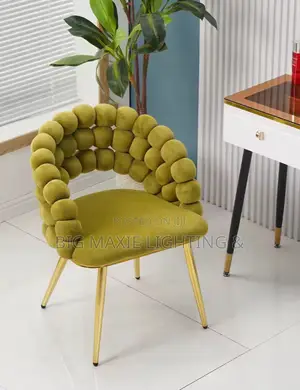 Luxury Comfortable Velvet Single Dining Chair