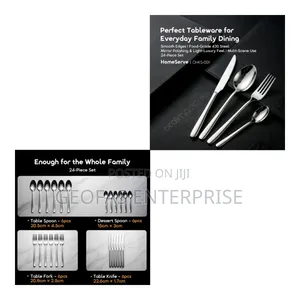 Oraimo Home Homeserve Smooth Edges Food-Grade Flatware Set (4 X 6 Pcs)