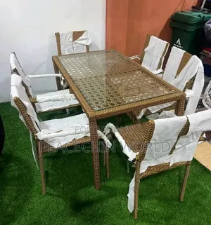 6 Seater Rattan Dining Set
