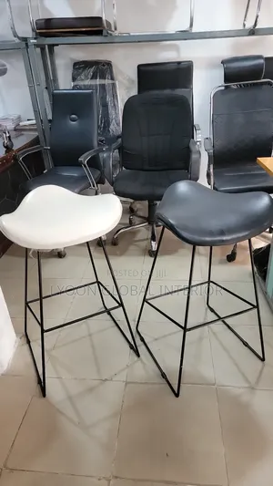 Leather High Barstool