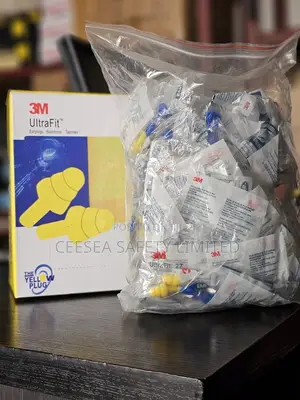 3m Ear Ultra Fit Earplugs 340 4004, Corded, Poly Bag (100pairs/Pack)
