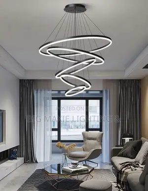 Adjustable 5rings Dropping Chandelier