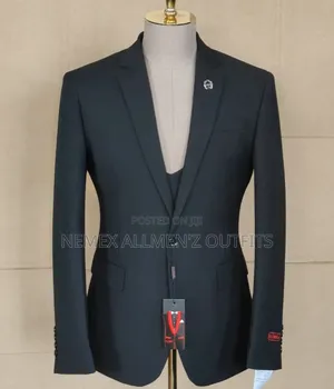 Three Pieces Black Suit