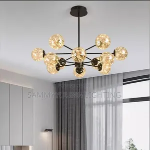 Quality Led Nordic Chandelier Light by 12 Glass
