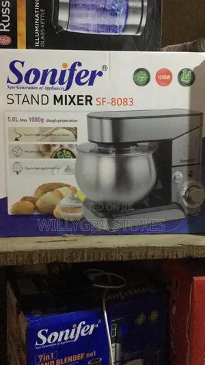 Sonifer Professional 5l Stainless Steel Stand Mixer - 1000w