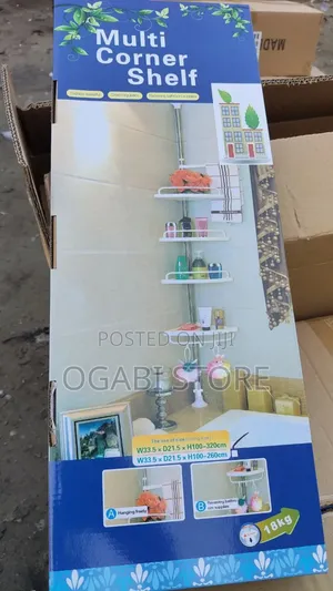 4 Layers Corner Rack (Corner Storage Shelf)