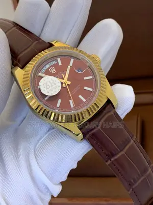 High Quality Rolex Automatic Engine Leather Strap