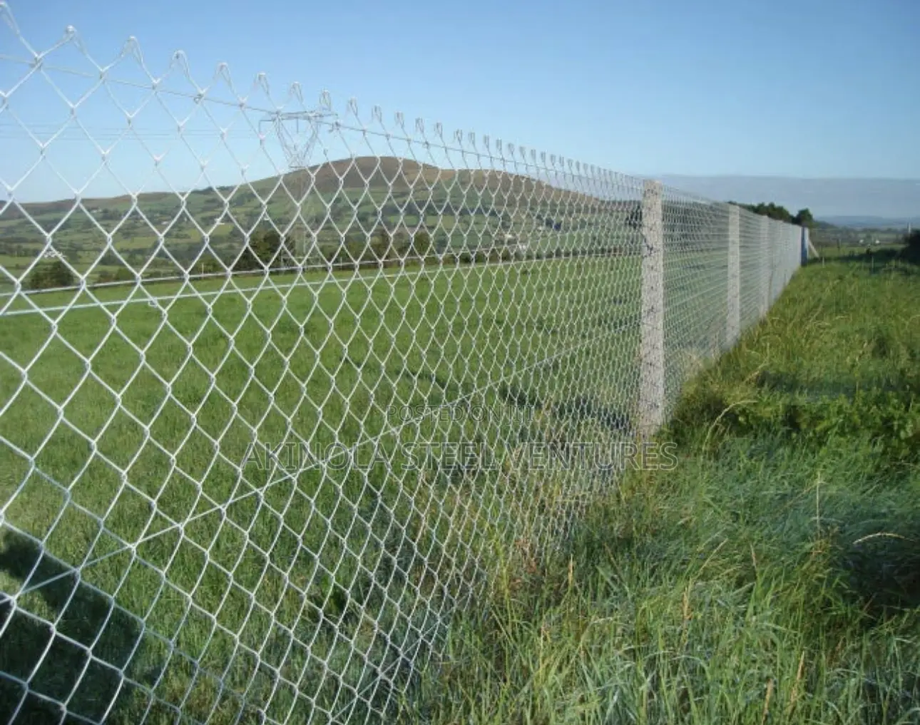Galvanize Chain Link 6ft by 10mtrs Long