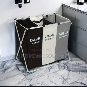 Dark Light Color Lundry Basket / 3 in 1 Lundry Bag