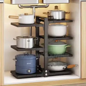 Multi Layer Kitchen Pot Storage Rack