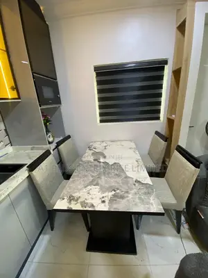 Modern Marble-top 4-seater Dining Set