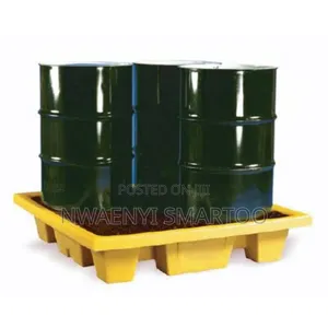 Four Drum Oil Spill Containment Pallet