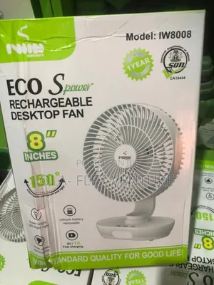 Rechargeable Desktop Fan 8inch