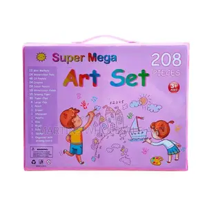 208-Piece Kids Super Mega Art Set Used for Drawing and Pain