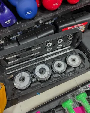 50kg Chrome Box With Barbell Rod