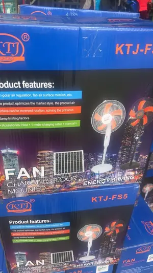 KTJ Solar-Rechargeable Fan