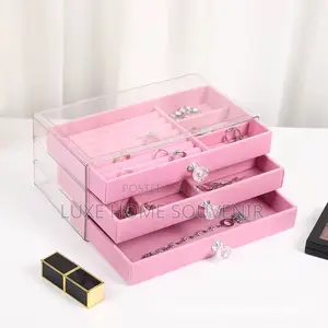 3 Layer / Drawer Square Jewelry Box