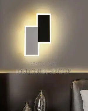 Led Light Wall Sconce Black and White Design
