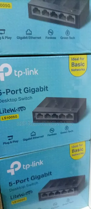 Tp-Link Ls1005g 5-Port Gigabit Ethernet Switch – Fast Plug-and-Play