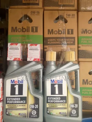Latest Toyota Corolla Oil Filter and Mobil 1 0w-20 5l.