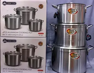 6pcs Aluminum Cooking Pot