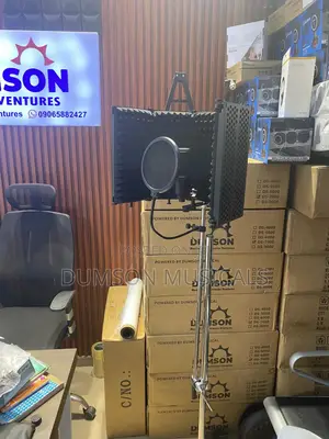 At2020 Studio Mic Studio Mic Stand And Vocals Booths Combo