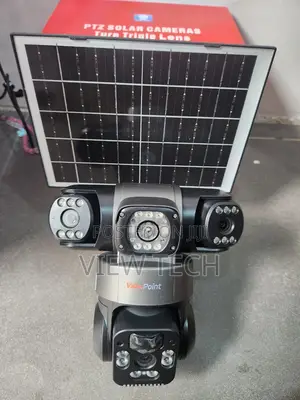 PTZ Solar Three Lens Camera 4g