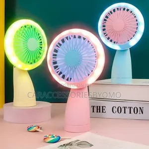 Rechargable Mini Fan With Light