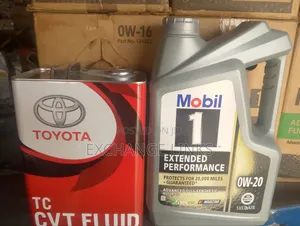 Mobil 1 0w-20 5l and Toyota CVT Atf 4l for Corolla and Camry