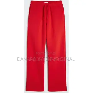 Danami Baggy Straight Cut Sweatpants/Joggers - Red