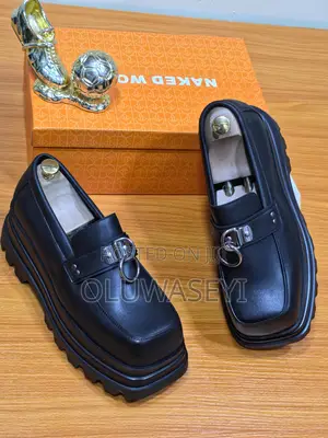 Naked Wolfe Black Platform Loafers – Size 39–45 – Brand New