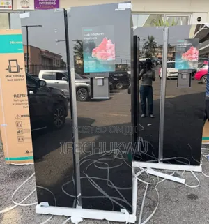 Original Hisense Side by Side Inverter Mirror Glass Fridge Freezer